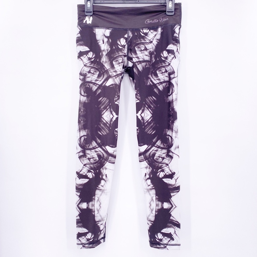 Gorilla Wear Black & White Phoenix Tights Leggings Size Medium